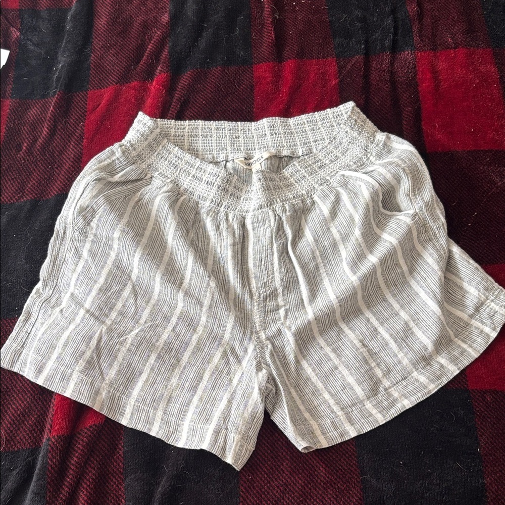 Striped Gray Women's Shorts